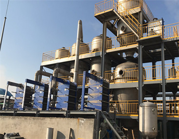 板式換熱器應用于三效蒸發器處理飼料廢水